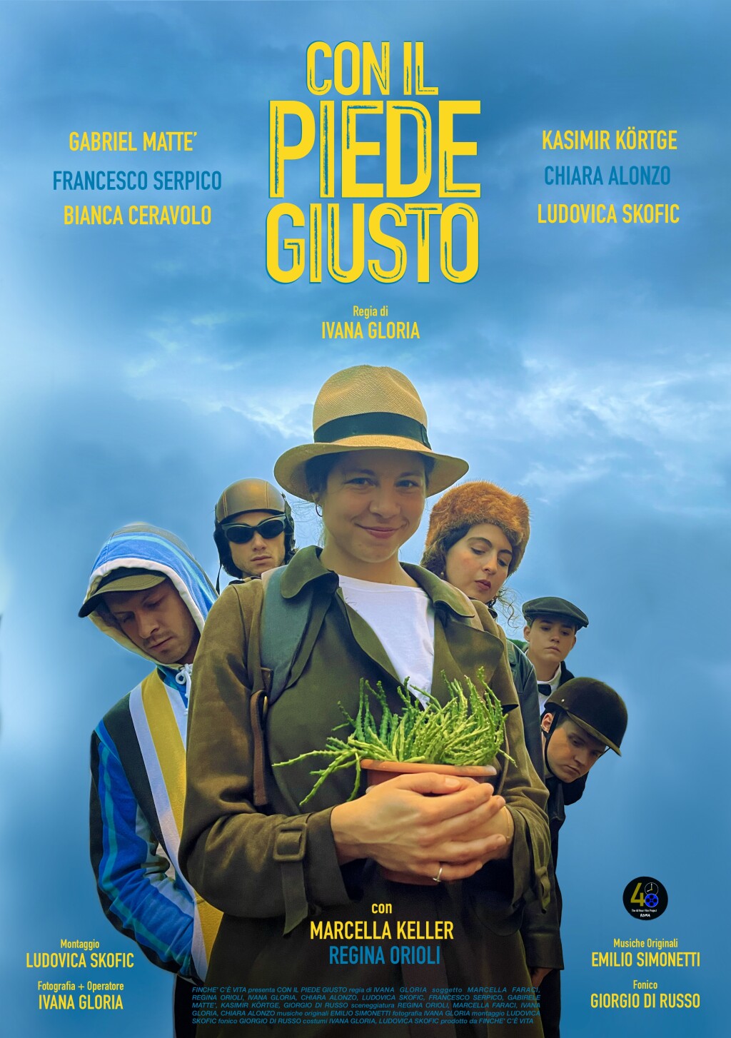 Filmposter for Con il piede giusto